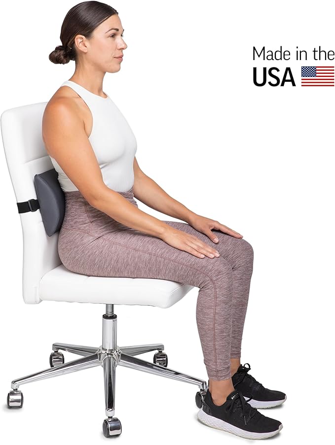 OPTP The Original McKenzie Slimline Lumbar Support, Slim Lumbar Cushion | Low back support for office chair, car seats & travel lumbar pillow, the preferred lumbar cushion by physical therapists - Image 2