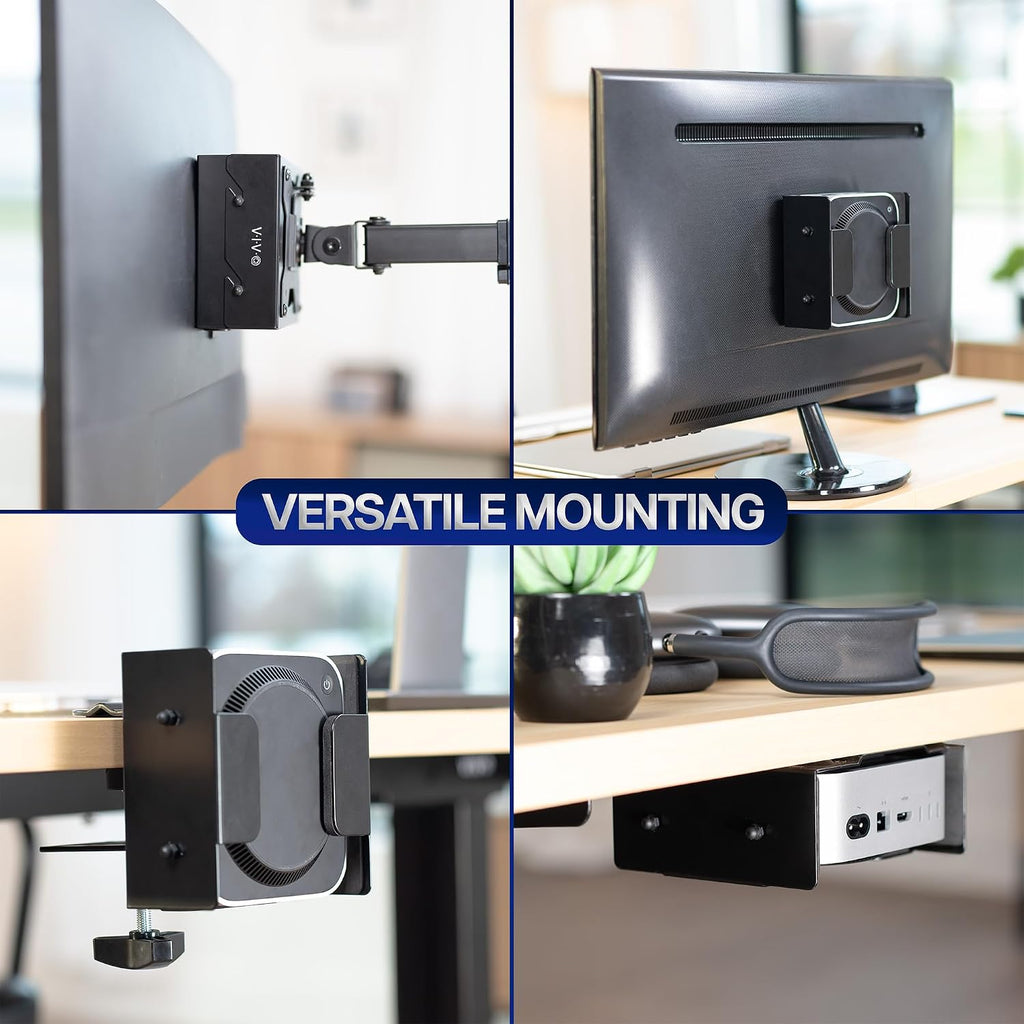 VIVO Black Behind Monitor VESA Mount Designed for Mac mini, MOUNT-MINI24 - Image 4