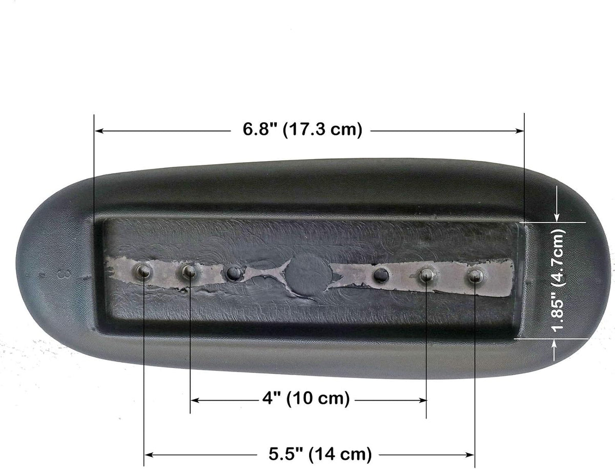 2X Universal Office Desk Computer Chair Replacement Part Arm Pads Armrest 4" and 5.5" Mounting Hole, Vinyl - Image 2