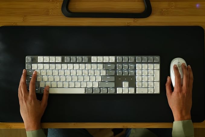 Satechi SM3 Mechanical Keyboard, White LED Backlit, Light Gray/White | 108 Keys Full Size, Wired and Bluetooth, for Mac and Windows - Image 9