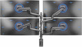 VIVO Quad Ultrawide Wall Mount, Heavy Duty Pneumatic Arm Monitor Station, Fits Four 38 inch Screens, Pneumatic Height Adjustment and 140lb Weight Capacity, Black, MOUNT-V400D by Unknown