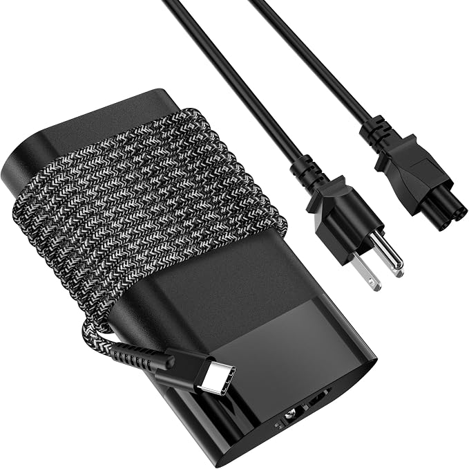 New Slim 65W USB C Laptop Charger Compatible with HP Laptop Charger | Replacement for Spectre x360, EliteBook x360, Envy, Pavilion, Omnibook, Chromebook, Elite x2, Zbook Type C Power Adapter by RicChic