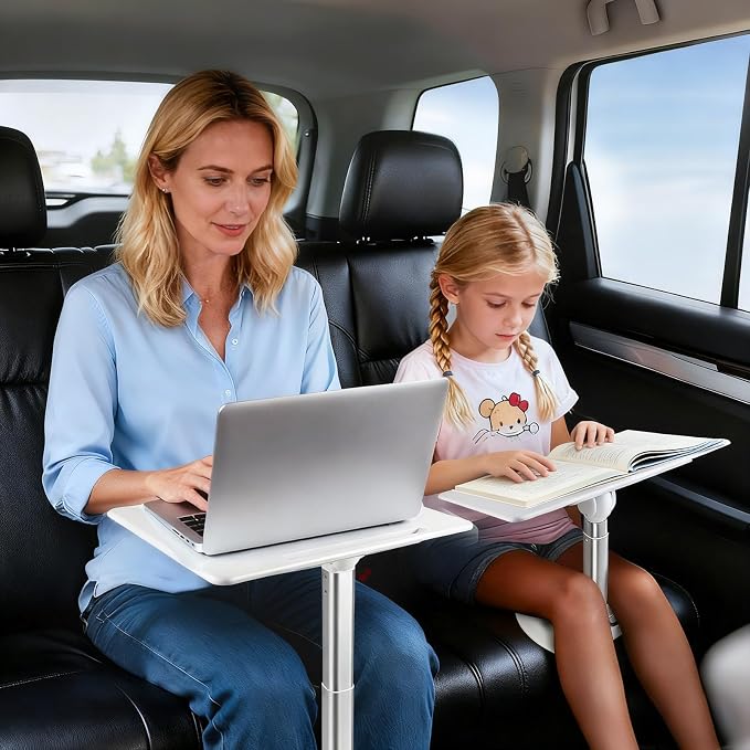 Car Desk for Laptop Passenger Seat- Adjustable Car Seat Tray Table | Car Laptok Desk for Work & Eating Universal Table for Front or Rear Seat by GiftmiyHime