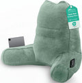 Sasttie Reading Pillow for Bed, Back Pillow for Sitting Up, Sage | 21" Backrest Support Cushion for Couch, Sofa, and Floor, Dorm Essentials, OEKO-TEX, Adjustable Down Alternative Fill by SASTTIE