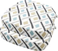 idee-home Outdoor Chair Cushions Set of 2, 17" x 17" D-Shaped | Thick Outdoor Seat Cushions Waterproof Patio Furniture with Ties Dining Pads by idee-home