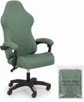 Gaming Chair Cover, 4-Piece Set Stretchy Jacquard Slipcover with Zipper & Straps for Reclining Racing Chair, Anti-Slip & Pet Scratch Resistant, Machine Washable, Sage Green by Deisy Dee