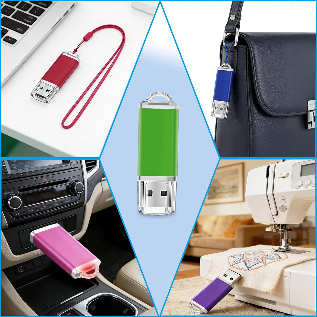 Thumb Drive 4GB 20-Pack USB Flash Drive Nicepicten Bulk USB2.0 Memory Stick - Image 7