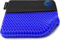 Gel Seat Cushion for Long Sitting, Extra Large Gel Cushion for Pain Relief | 17x17inch Large Office Seat Cushion, Breathable Wheelchair Cushion Chair Pads - Relieve Sciatica, Tailbone, Coccyx & Hip Pain by Helishy