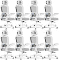 TRALT Office Chair Ergonomic Desk Chair - Gaming Chair with Lumbar Support (8, White) | 330 LBS Home Office Desk Chairs with Headrest, Reading Chair with Flip-up Armrests, Comfortable Computer Chairs (8, White) by TRALT
