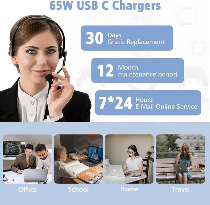 130w USB C Laptop Charger Compatible with Dell XPS 15 17 9530 9700 9710 9720 9730 9575 9500 9510 9520,Precision 5550 5560 5530 5570 5750 5470 5480 5760 3550 2in1,Latitude,Type C Fast Charger - Image 7