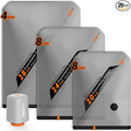 Vacbird Rechargeable Wireless Pump Travel Storage Bags Set - 20 Pack Portable Space Saver Bags for Travel & Home - Vacuum Compression Packing Seal for Clothes, Blankets, Seasonal Storage by VACBIRD