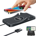 Wireless Charger Car Charging Pad Non-slip 15W 10W 7.5W Fast Charger Mount Adapter for iPhone 13 12 Pro Max 11 8 Plus X XR Xs LG G8 Samsung Note 20 10 Galaxy S10 S20 S21 S22 S23 S24 S25 Android Phones by TASUMATOProducts
