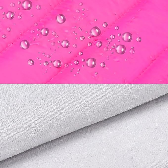MOSISO Laptop Case 13.3 inch,13-13.3 inch Puffy Laptop Sleeve Carrying Case | Compatible with MacBook Neo/Air 13.6/Pro 13/14, HP Dell ASUS Lenovo, Polyester Horizontal Bag with Small Case, Rose Red - Image 4