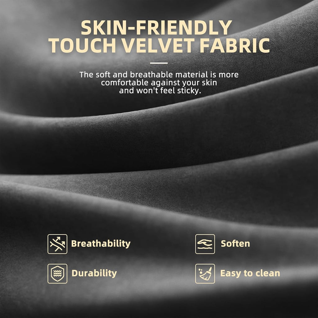 Velvet Fabric Gaming Chair, High Back Ergonomic Gamer Chair for Adult, Comfortable Video Game Chair with Footrest and Massage Lumbar Cushion, Racing Reclining Office Computer Desk Chair Black - Image 5