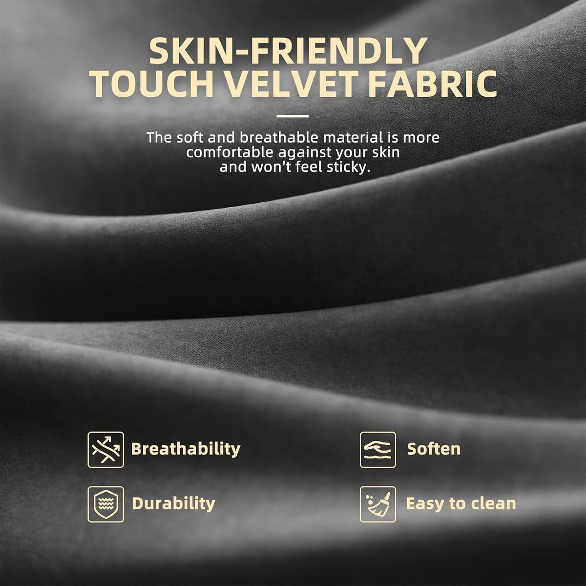 Velvet Fabric Gaming Chair, High Back Ergonomic Gamer Chair for Adult, Comfortable Video Game Chair with Footrest and Massage Lumbar Cushion, Racing Reclining Office Computer Desk Chair Black - Image 5