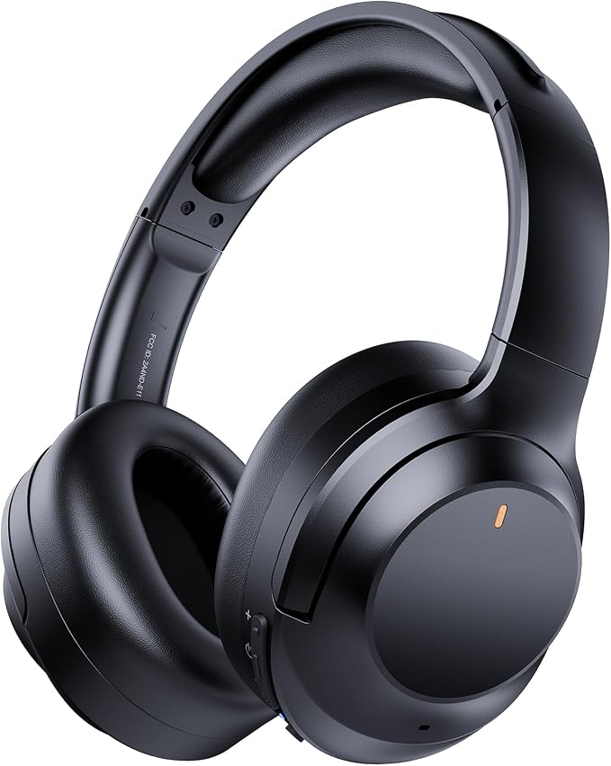 Upgraded Pro‑level Hybrid Active Noise Cancelling Headphones, HD Sound & Big Bass, 2X Softer Comfort, Long ANC Playtime, Wireless Over-Ear Bluetooth Headphones Perfect for Home Office|Travel|Pair by Vonaural