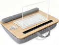 Lap Desk for Bed, Fits 14–17 Inch Laptops | Soft padded suhion,built-in pen slot,compact for bed,couch & travel use by AMFIYQ