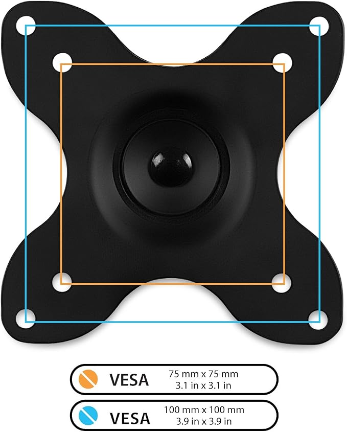 Mount-It! Small TV Monitor Wall Mount Arm, 19-27", 40 lbs | VESA 75/100 and RV compatible bracket tilts and swivels for flexible screen positioning. - Image 8
