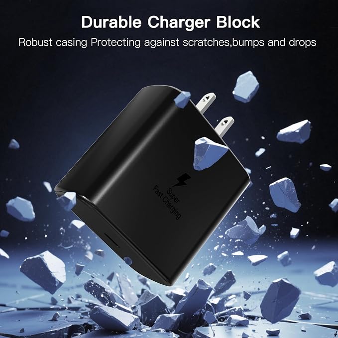 45W Samsung Super Fast Charger Block, 2Pack Type C Fast Charging Block with 3FT 6FT USB C Charger Cable Compatible with Samsung Galaxy S24 S23 S22 S21 Ultra/S20/S20 Ultra/Note 20 Ultra - Image 4