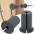 2 Pcs Starlink Cable Routing Kit for 1 Inch Wall Hole, Starlink Wall Grommet, Perforated Silicone Grommet, Cable Punch Grommet, Wall Grommet for Starlink Ethernet Cable （Grey by MYZHRE