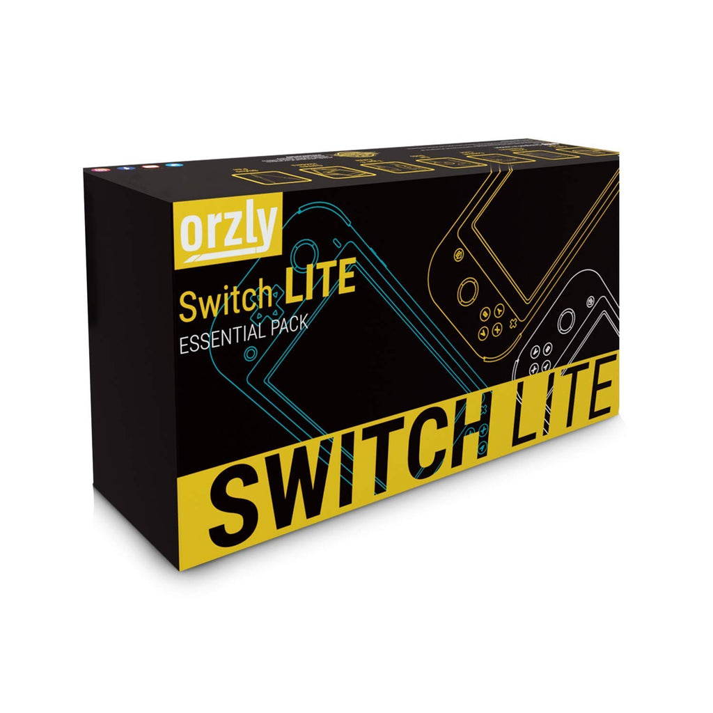 Orzly Switch Lite Accessories Bundle - Case & Screen Protector for Nintendo Switch Lite Console, USB Cable, Games Holder, Comfort Grip Case, Headphones, Thumb-Grip Pack & more (Orzly Gift Pack - Grey) - Image 2