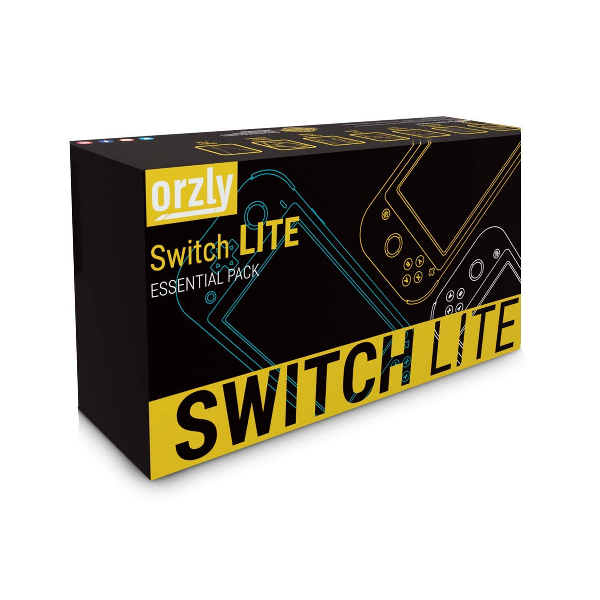 Orzly Switch Lite Accessories Bundle - Case & Screen Protector for Nintendo Switch Lite Console, USB Cable, Games Holder, Comfort Grip Case, Headphones, Thumb-Grip Pack & more (Orzly Gift Pack - Grey) - Image 2