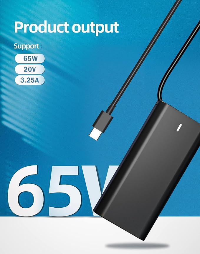 SZGUDULO 65W 60W USB C Laptop Charger for Dell Latitude XPS Chromebook | Compatible with Dell Latitude 3450 5520 7420 5420 5550 5450 5440 5430 5540 5530 7440 Inspiron 14 16 XPS 13 Chromebook 3100 - Image 2