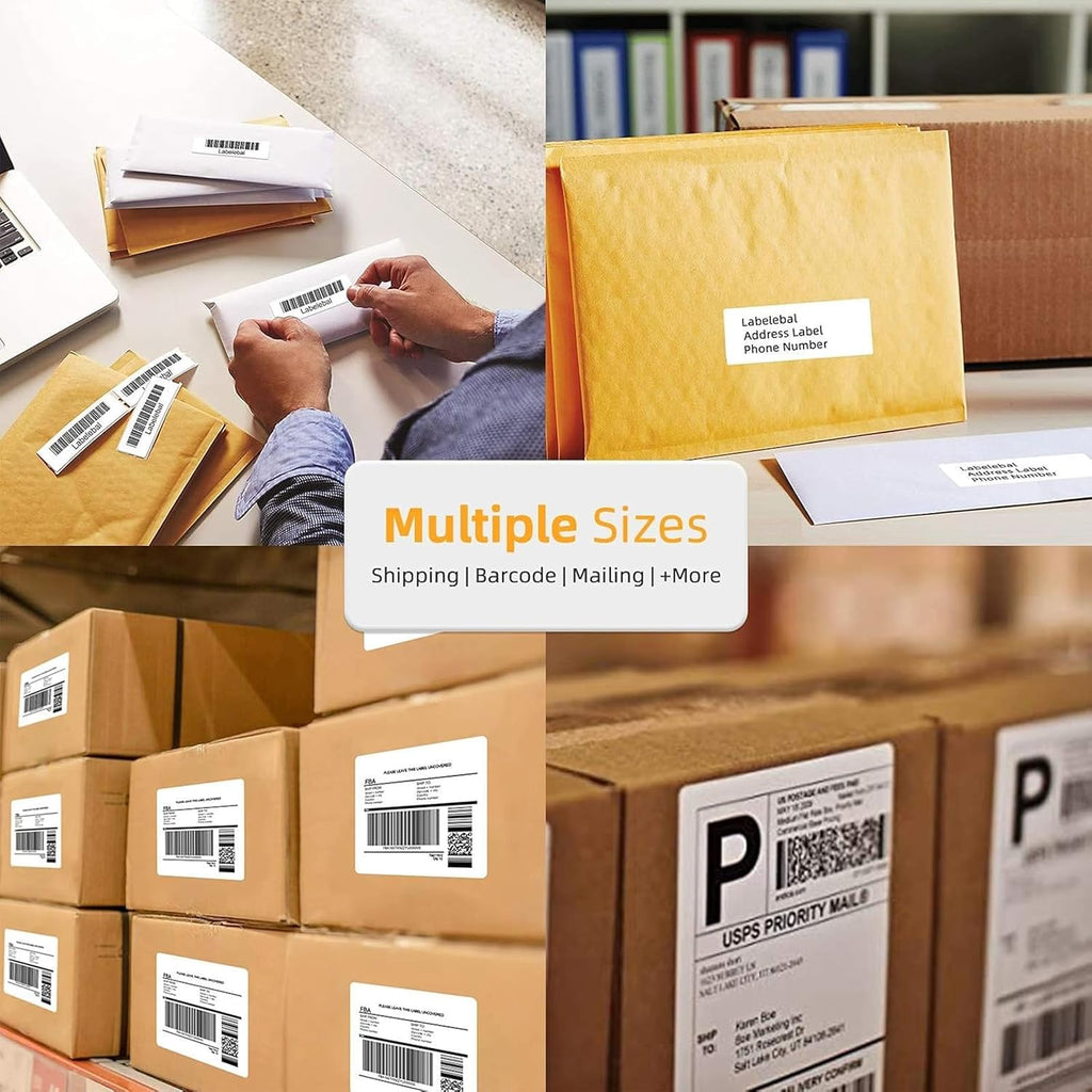(15600 Labels/12 Rolls) Labelebal 3-Proof 1" Core 12 Rolls 3" x 1" Inch Direct Thermal Labels & Stickers,Address Shipping Labels Compatible with Rollo & Zebra Desktop Printers Adhesive - Image 7