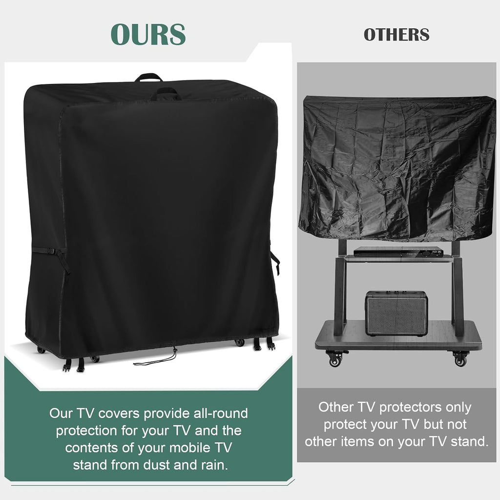 Kingling Outdoor TV Cover 60 Inch Weatherproof for 55-60 Inch TV - Image 8