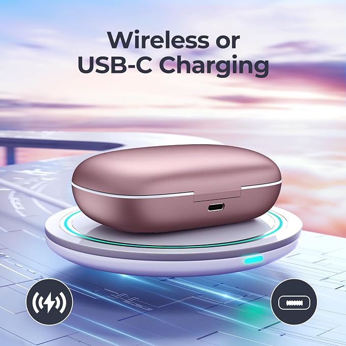 Active Noise Cancelling Ear Buds Wireless Earbuds 90Hrs Playtime Bluetooth Headphones with Hi-Res Stereo Deep Bass Power Display Earphones with Earhooks Waterproof Transparency Headset for Sports/Gym - Image 5