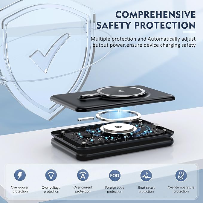 Wireless Charger iPhone - 3 in 1 Charging Station for Apple Devices for iPhone 17 16 15 14 13 12 Pro Max Plus - Foldable Magnetic Charging Pad for Apple Watch Series & Airpods Series - Image 3