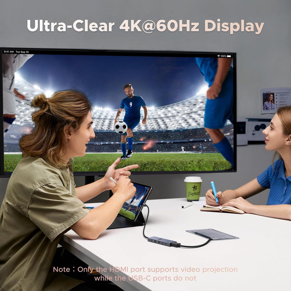 UGREEN Revodok Pro USB-C Hub 6 in 1 10Gbps 4K 60Hz HDMI - Image 3