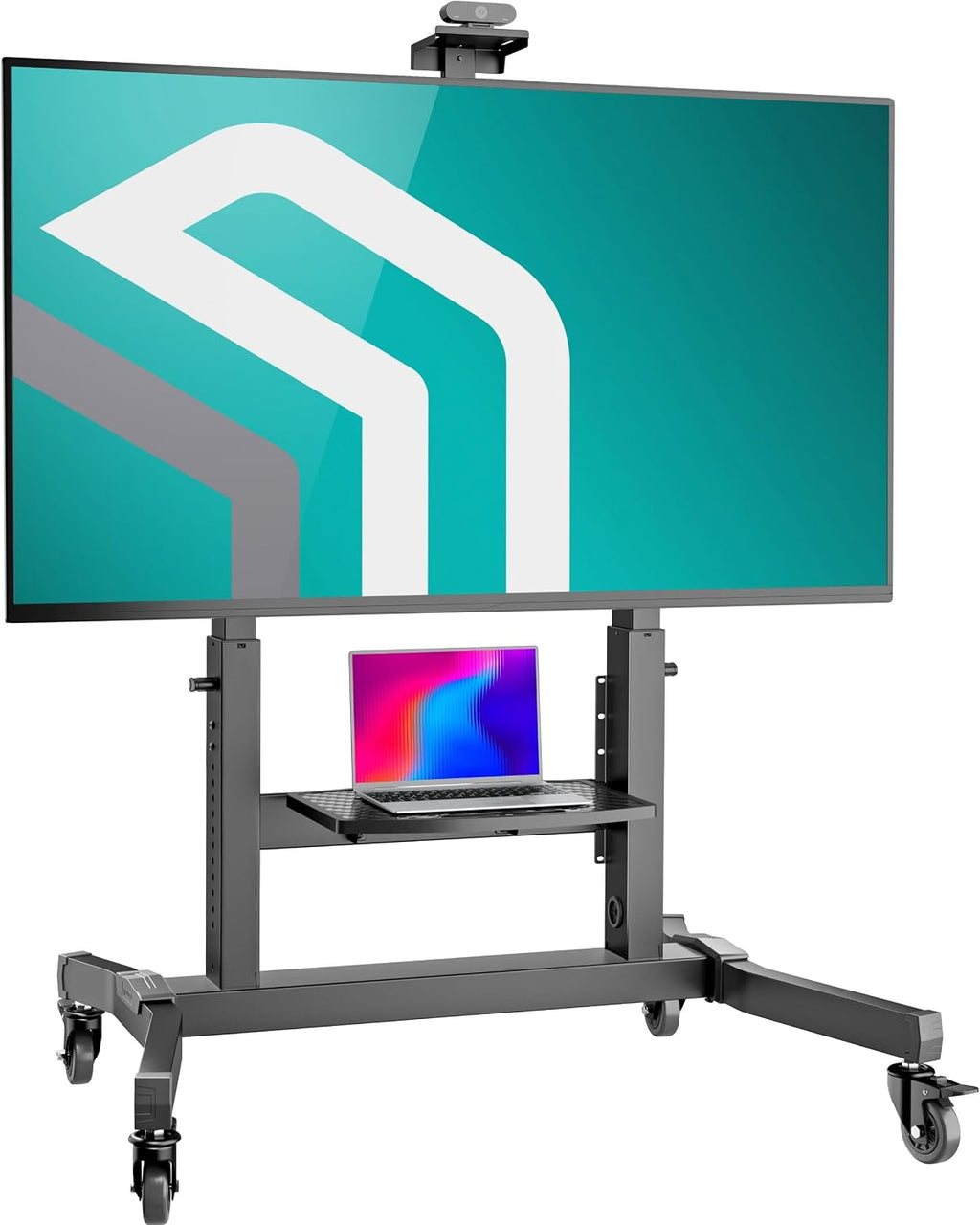 ONKRON Mobile TV Stand 50-100 Inch, up to 265 lbs, max VESA 1000x600, Black by ONKRON