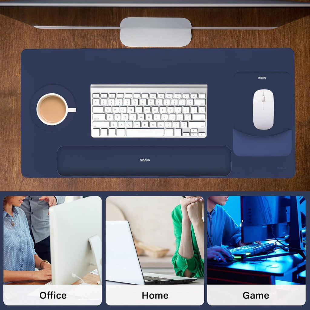MOSISO Keyboard Mouse Pad Set, Large Gaming Mouse Pad&Keyboard Wrist Rest - Image 7