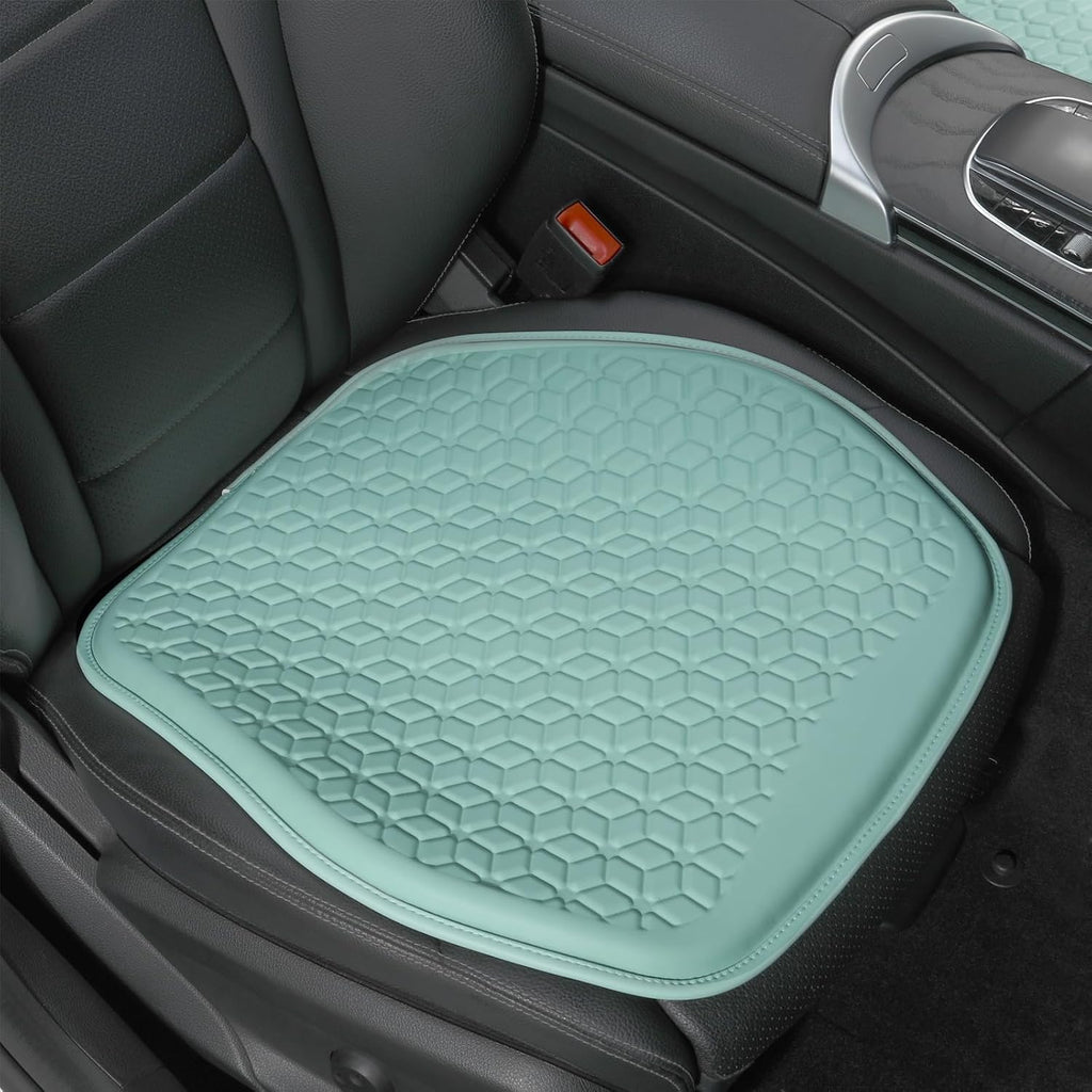 Thin Cool Gel Seat Cushion PU Leather for Car Seat Office Chair by Binsheo