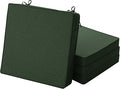 Outdoor Chair Cushions, Set of 4, 18.5 x 16 Inch, Olive Green | Water Resistant, Fade Resistant, Patio Furniture Seat Replacement, Removable Cover with Zipper, Non-Slip Bottom with Ties by Unknown