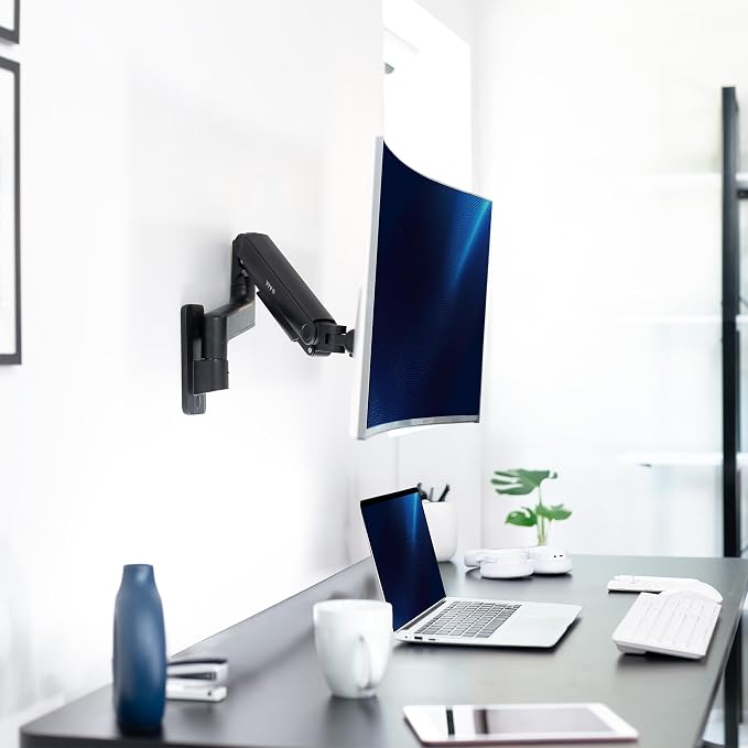 VIVO Premium Ultrawide Monitor Counterbalance Wall Mount for 40 inch Screens up to 44 lbs, Full Motion, Max VESA 100x100, Black, MOUNT-V100E - Image 8