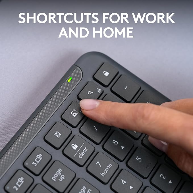 Logitech Signature Slim K950 Wireless Keyboard Sleek Design - Graphite | Sleek design, switch typing between devices, quiet typing, Multi-OS, Windows, Mac, Chrome - Image 9