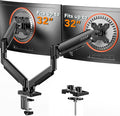 ErGear Dual Monitor Arm, Full Adjustable Monitor Mount for 13–32″ Screens, Fast Install Computer Monitor Stand with Tool-Free VESA Mount, Max Load 19.8 lbs, Max VESA 100x100mm by ErGear