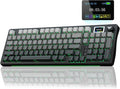 AULA S98 Pro Wireless Mechanical Keyboard with Screen & Knob,2.4GHz/USB-C/BT5.0 Hot Swappable Creamy Keyboard,Pre-lubed Linear Switches,Side Printed PBT Keycaps,RGB Backlit Gaming Keyboards by AULA