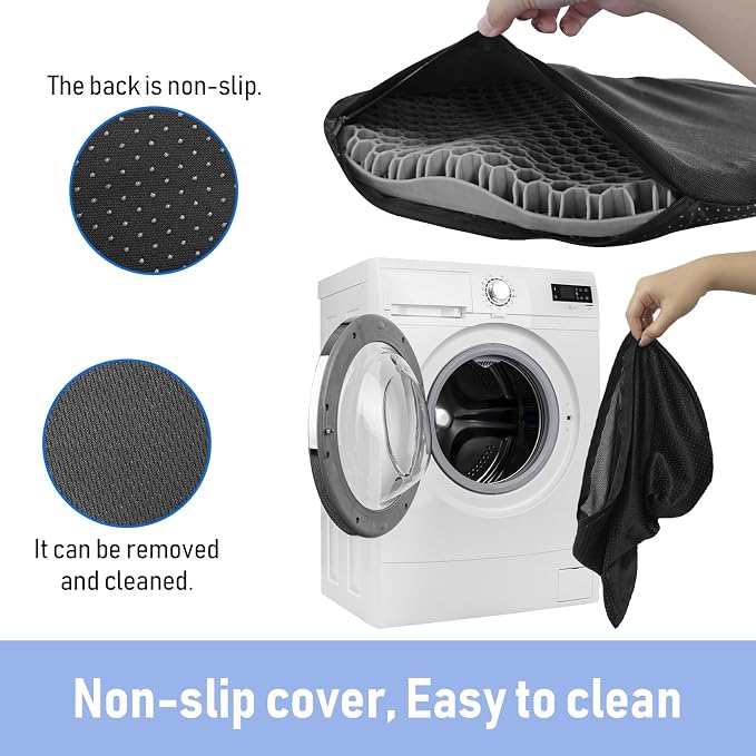 Anti-Slip Kayak Seat Cushion - Waterproof Thicken Gel Boat Kayak Canoe Rowing Stadium Pad for Sit in Kayak Chair Kayak Accessories Equipment Gear for Fishing Kayak - Image 5