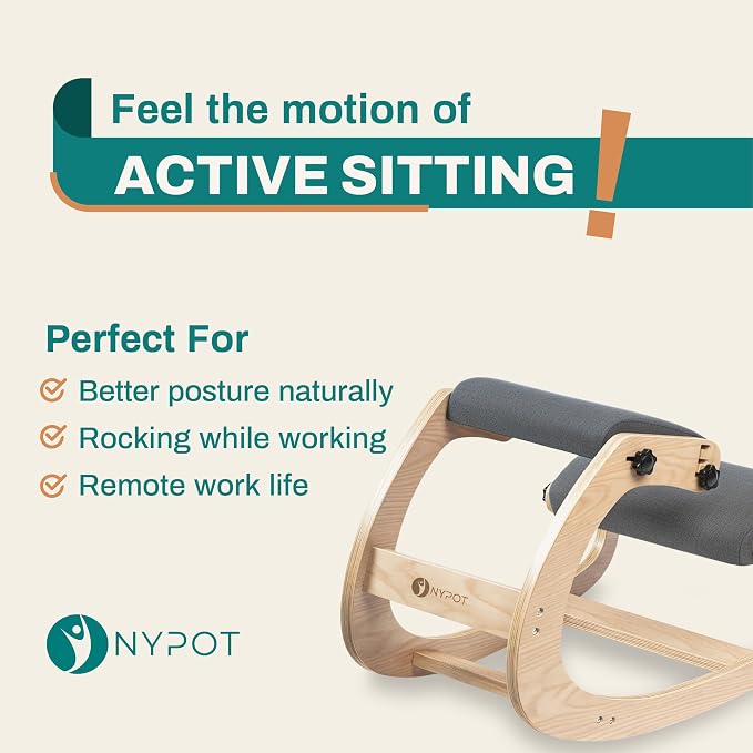Ergonomic Kneeling Chair with Adjustable Seats - Knee Chair for Posture Correction & Kneel Rocking Stool for Desk - Back Pain Relief for Home and Office, Supports 250 pounds - 5 Years Warranty - Image 3