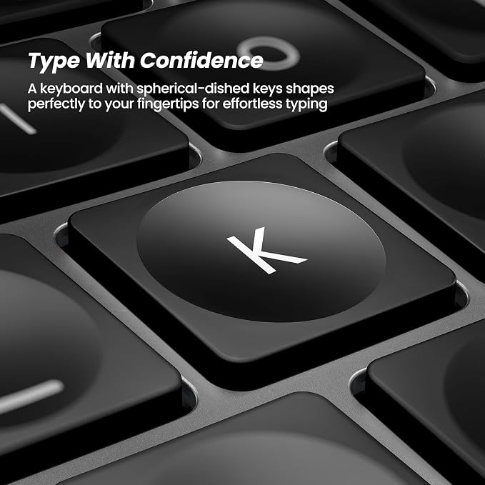 Nulea RT05 Wireless Ergonomic Keyboard, Split Keyboard with Wrist Rest, USB-C Charging, 7-Color Backlight, Natural Typing, Bluetooth and USB Connectivity, Compatible with Windows,Mac - Image 7