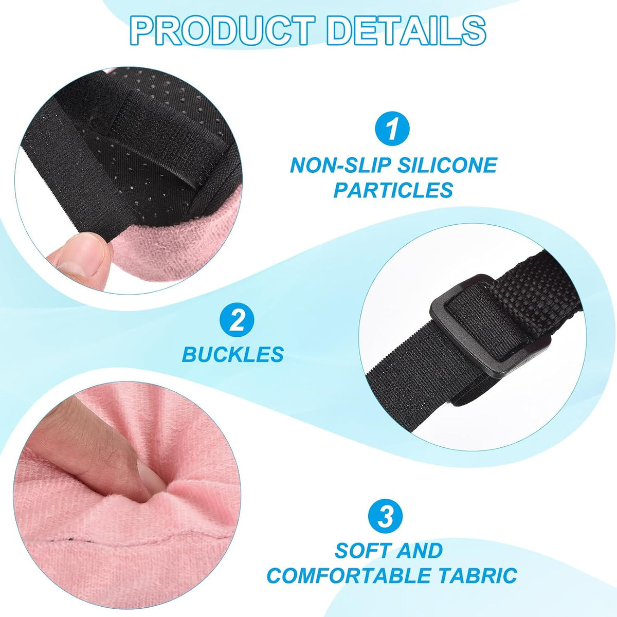 PATIKIL Office Chair Arm Pads, 2 pcs Office Chair Arm Cover, Pink - Image 3