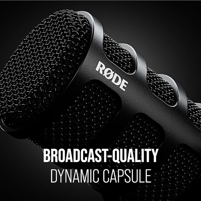 RØDE PodMic USB Versatile Dynamic Broadcast Microphone With XLR and USB Connectivity for Podcasting, Streaming, Gaming, Music-Making and Content Creation (Black) - Image 4