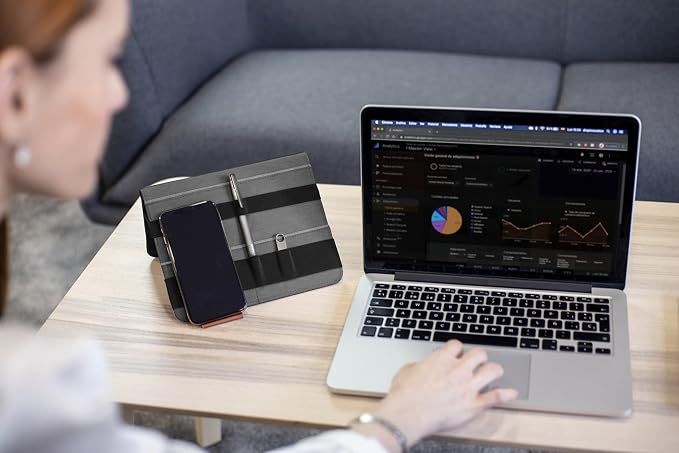 FOLD Portable TECH Organizer attachable to your Devices | Desk Sleeve | Gadget case | Working from Home Essentials | Laptop accessories | Backpack Insert | Portfolio | - Image 5