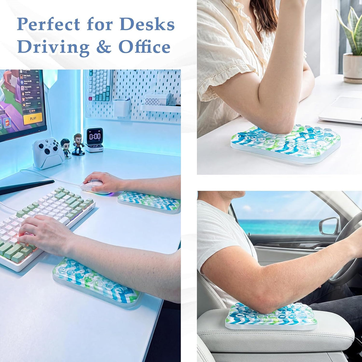 Ospelelf Elbow Wrist Rest Pad for Desk, Gel Arm Rest Pad Support for Office - Image 7