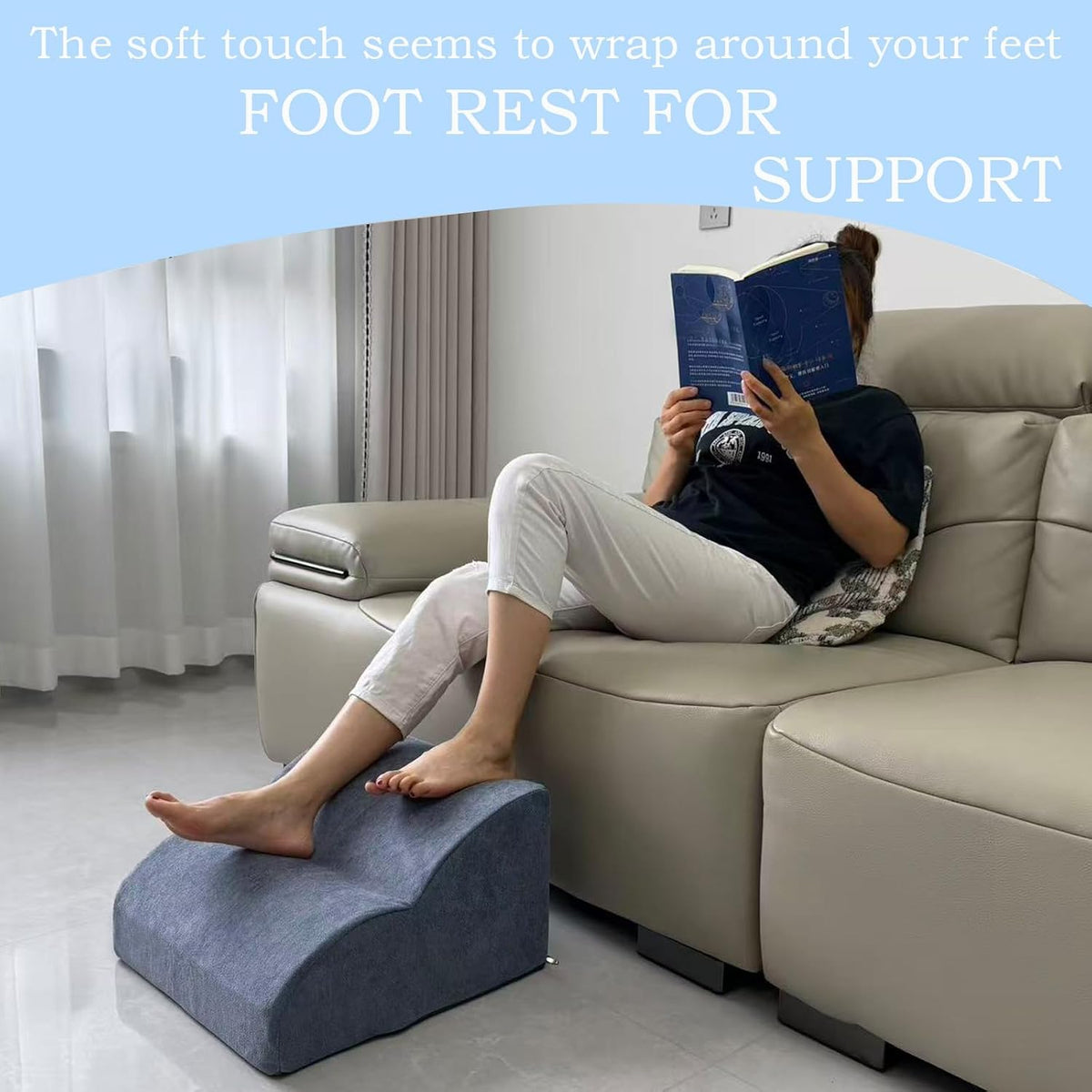 Foot Rest for Under Desk at Work.Multifunctional 3-Tier Foot Stool - Image 6