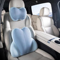 Lumbar Support with Car headrest Back Pillow for Chairs Headrest Pillow for Car Ergonomic Ultrathick Memory Foam Back Pillow for Office Chair (Blue) by FLORICH