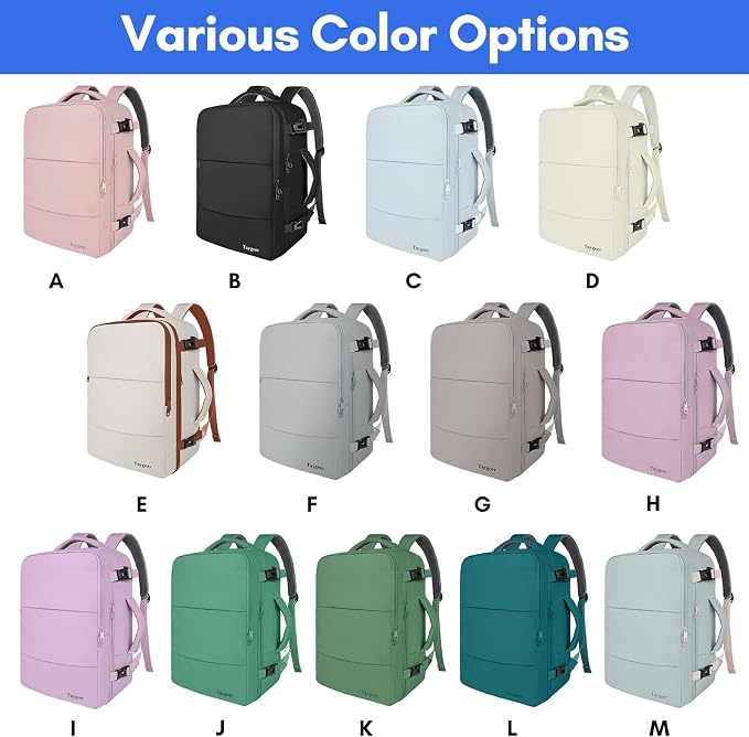 Taygeer Carry On Backpack for Men Women, Laptop Bag 17.3" Flight Approved | Travel Backpack with Water Bottle Pocket & Shoe Pouch, College Teacher Tote Bag for Work Essentials, Beige Gray Black - Image 2